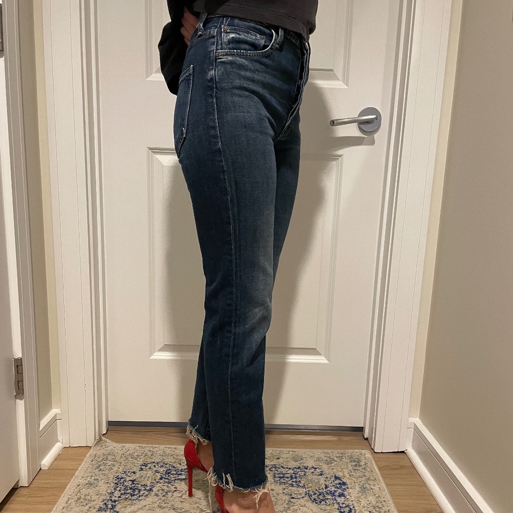 Mother TomCat High Rise Ankle Crop Jeans Size 23
